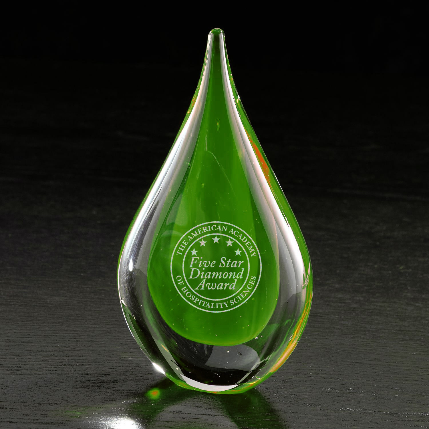 Fusion Art Glass Award w/ Clear Base
