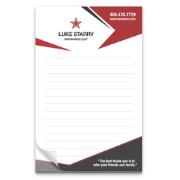 [NTP0550FC] 50 Page 5-1/2 x 8-1/2 Paper Note Pad 4CP