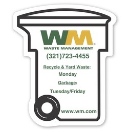 [RP06-020] Go Green Recycling Bin Magnet