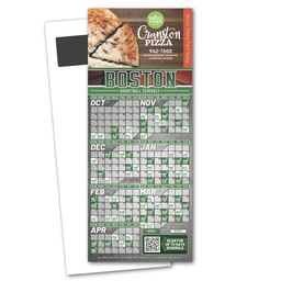 [STU21-10P] Basketball Schedule Magnetic Stick Up Card