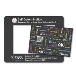 40 Words Message Magnet w/ Picture Frame